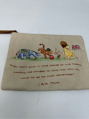 Disney Parks Epcot Winnie The Pooh And Friends Clutch Wristlet England